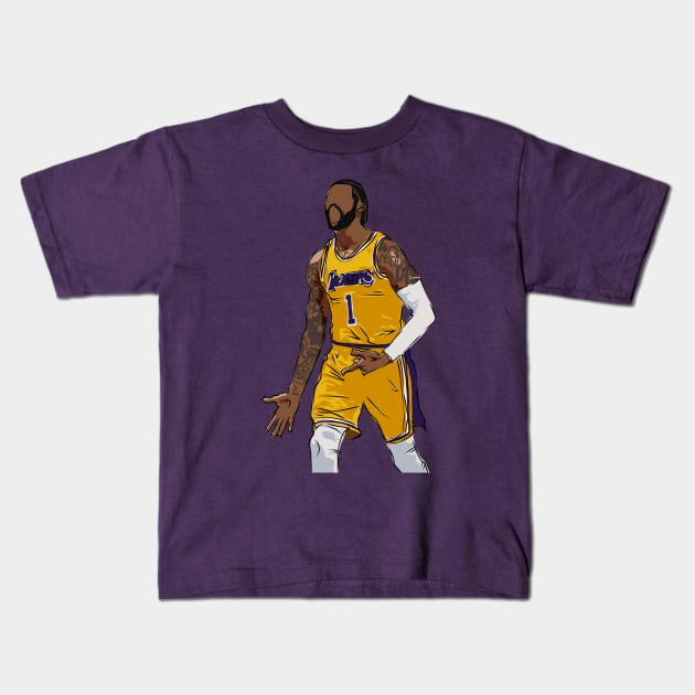 D'Angelo Russell Ice Sketch Kids T-Shirt by rattraptees